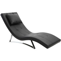 Miliboo Design-Liegestuhl Schwarz MONACO