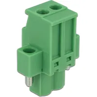 DeLock Terminalblock Set für Hutschienen 2 Pin mit Schraubverriegelung