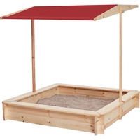Happy People Sandkasten mit Dach 118x118x118cm,