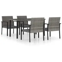VidaXL Garten-Essgruppe 5-tlg. grau 3065713
