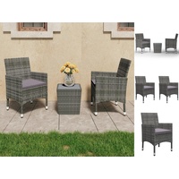 VidaXL Bistroset 3-tlg. Grau