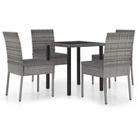 VidaXL Garten-Essgruppe 5-tlg. grau 3065700