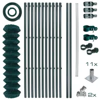 Estexo Gartenzaunset Gartenzaun Zaunset 1,5 x 25 m Maschendraht