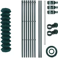 Estexo Gartenzaunset Gartenzaun 0,80x15 m Zaunset Drahtzaun Maschendraht Zaunrollenset