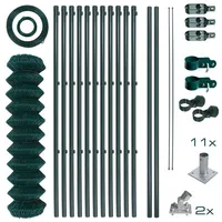 Estexo Gartenzaunset Gartenzaun Zaunset 1,0 x 25 m Maschendraht