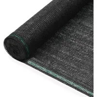 VidaXL Tennisblende HDPE 1,2x50 m Schwarz