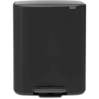 Brabantia Bo 2x30 Liter Matt Black