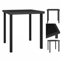 VidaXL Garten-Esstisch 70 x 70 x 73 cm schwarz