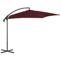 VidaXL Ampelschirm mit Stahlmast 250 x 250 cm weinrot