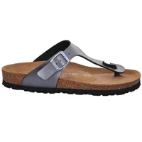 ROHDE Damen Zehentrenner Pantolette Metallic-Optik Alba 5600, Größe:38 EU,