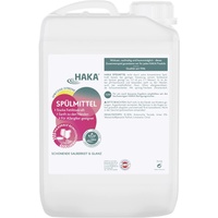 HAKA Spülmittel Spritzige Zitrone, Power-Fettlösekraft, Hochkonzentrat, 3 Liter