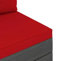 VidaXL 2-tlg. Garten-Sofagarnitur aus Paletten mit Kissen Kiefernholz
