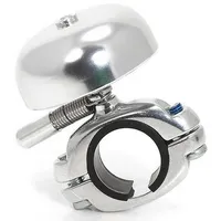 XLC Unisex – Erwachsene Miniglocke Retro DD-M04, Silber, Unisize