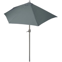 MCW Sonnenschirm halbrund Lorca, Halbschirm Balkonschirm, UV 50+ Polyester/Alu