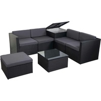 Mendler HWC-D21 Lounge-Set anthrazit/dunkelgrau