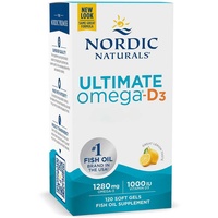Nordic Naturals Ultimate Omega-D3, 120 Softgels, Lemon
