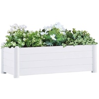 VidaXL Garten-Hochbeet PP Weiß 100x43x35 cm