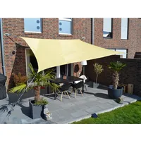 Floracord Vierecksonnensegel Weizen 360 cm x 360 cm Wind-