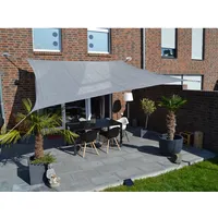 Floracord Vierecksonnensegel, Breite: 360 cm grau