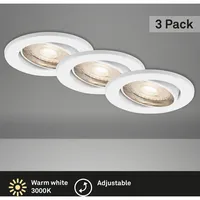 Briloner LED-Einbaustrahler 3 St. weiß