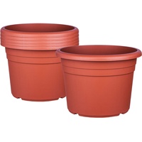 BigDean Blumentopf Ø 20 x 14,5 cm Terrakotta