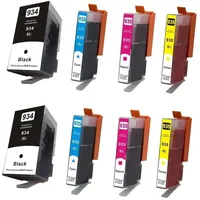 Tisanto 8x Patronen kompatibel zu HP 934 XL +