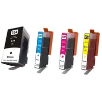 Tisanto 4x Patronen für HP 934 XL + HP