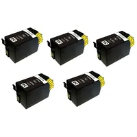 Tisanto 5x XL Tinte Black Patrone kompatibel zu Epson