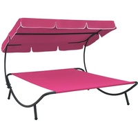 VidaXL Garten-Sonnenliege mit Sonnendach 200 x 173 x 135