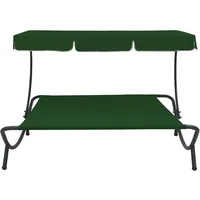VidaXL Garten-Sonnenliege mit Sonnendach 200 x 173 x 135