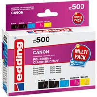 Edding kompatibel zu Canon PGI-520BK + PGI-521CMYK