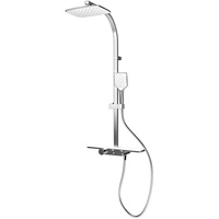 Schulte DuschMaster Rain II Square weiß mit Ablage ExpressPlus
