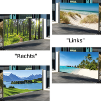 Westerholt Seitenmarkise ausziehbar, 160 cm hoch, Seitenrollo mit Fotodruck