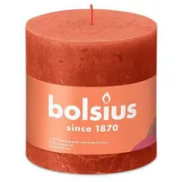 Bolsius Rustik Stumpenkerze 10 x 10 cm herbstliches orange