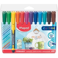Maped Permanent-Marker CUSTOM 12er Kunststoffetui