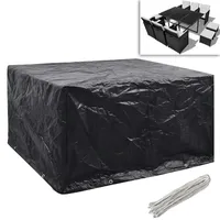 VidaXL Gartenmöbel-Abdeckungen 2 Stk. 6 Personen Poly Rattan 8
