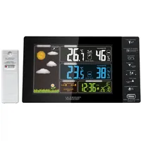 LA CROSSE TECHNOLOGY WS6827-BLA Wetterstation, Farbdisplay, Französisch, Schwarz