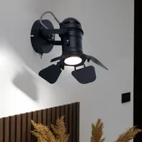 GLOBO RETRO Wand Lampe (54650-1B) schwarz