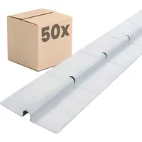 Dalsys Wärmeleitblech Fußbodenheizung für 14mm Heizungsrohr, 75cm, 50 Stück,