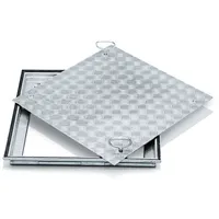 ZARGES Schachtabdeckung V2A 600 x 600 mm Außenmaß 760