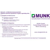 Günzburger MUNK Kennzeichnungsschild