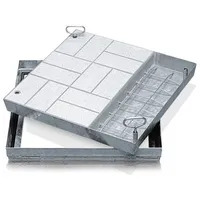 ZARGES Schachtabdeckung V2A 800 x 800 mm Außenmaß 920