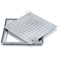 ZARGES Schachtabdeckung Stahl verzinkt 600 x 600 mm Außenmaß