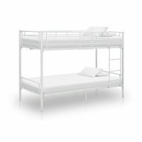 VidaXL Etagenbett Weiß Metall 90×200 cm