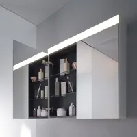 Duravit Spiegelschrank Better Version 131x76x14,8cm, 20 Watt, 2 Türen,