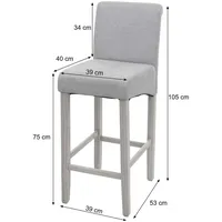 MCW Barhocker C33 2er-Set 2er Set Creme