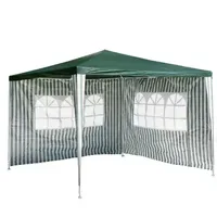 VCM Pavillon 3 x 3 m grün inkl. Seitenteile