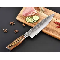 Muxel Hochwertiges Chefkoch Küchen-Messer Carbon V10 Edelstahl Kohlenstoff-Klinge 62