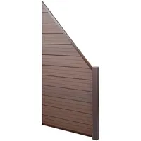 MCW WPC Sichtschutz Savoie-3-2-E 950 x 180 cm braun