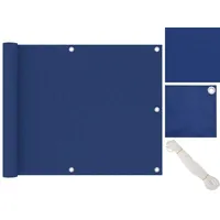 VidaXL Balkonsichtschutz Oxford-Gewebe 75 x 400 cm weiß/blau
